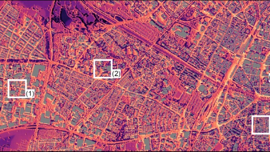 KI-Modell macht zukünftige Hitzebelastung in Städten metergenau sichtbar