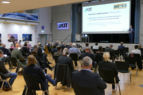 Festkolloquium 40 Jahre INE: „Nukleare Entsorgungsforschung – Zukunftsperspektiven“