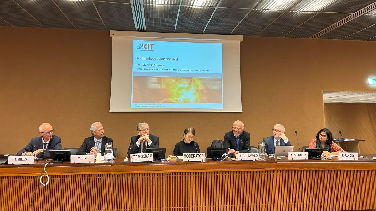 Physiker und Technikphilosoph Armin Grunwald war zu Gast bei der Kommission „Science and Technology for Development“ der UN.