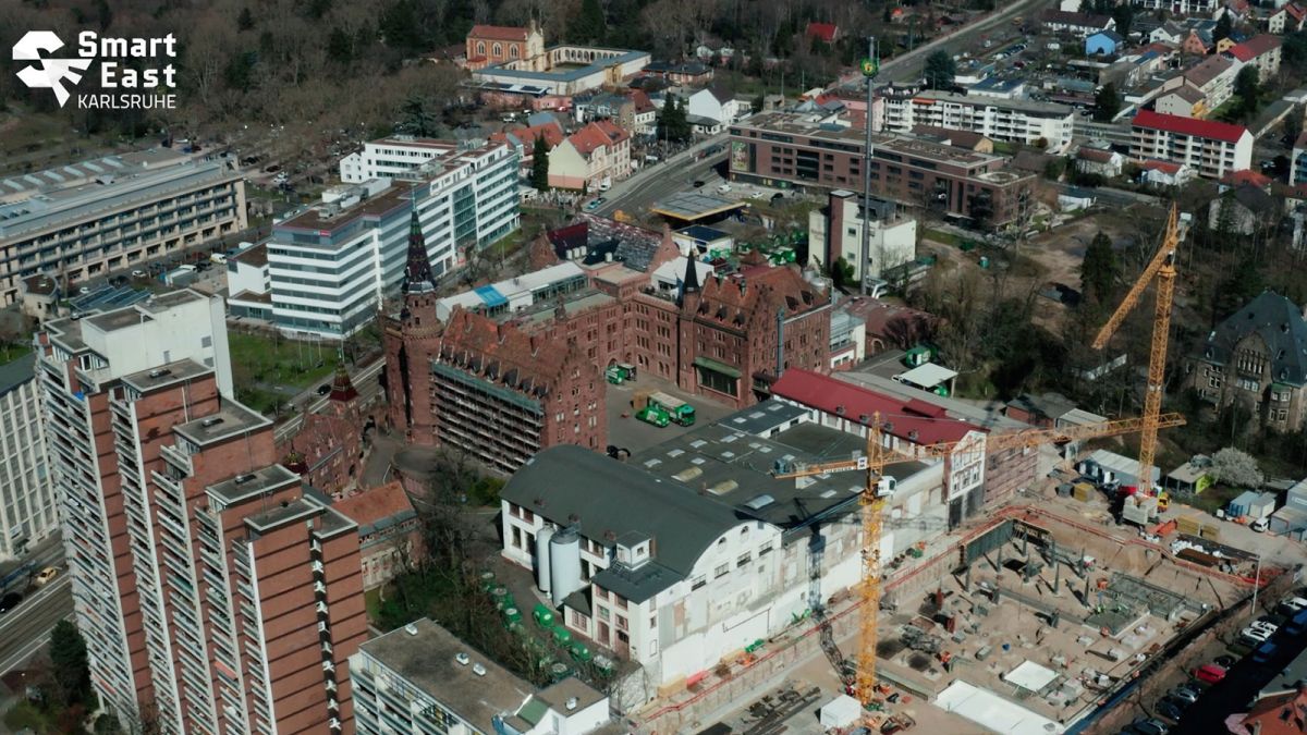 Luftaufnahme von Karlsruhe