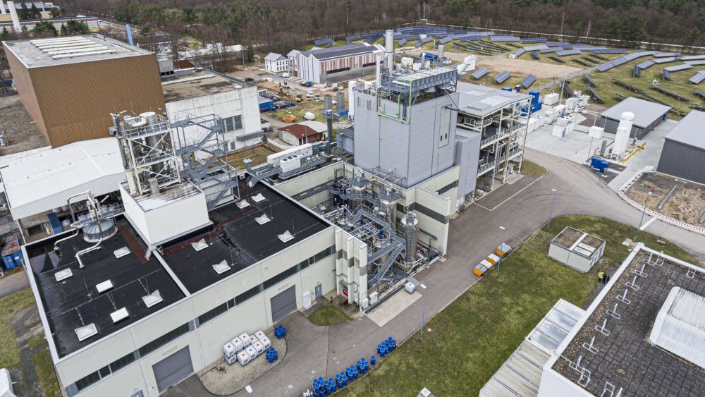 M. Breig, J. Zilius / KIT Luftaufnahme vom Energy Lab am Campus Nord des KIT