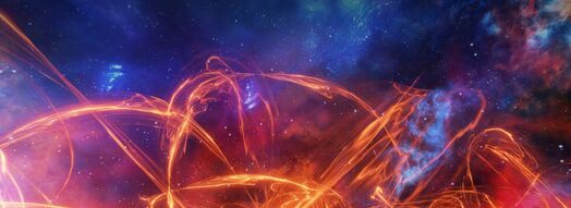 Künstlerische Darstellung einer Sonneneruption