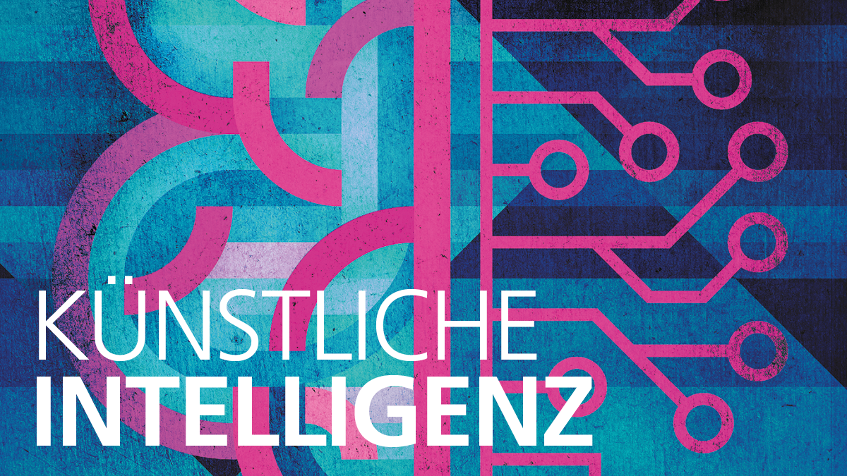 Cover der Ausgabe 04/2025 von lookKIT mit dem Schriftzug „Künstliche Intelligenz“