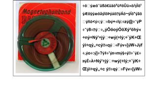 Schwierig zu erhalten: ein Tonband und dessen Digitalform. (Quelle: KIT-Archiv)