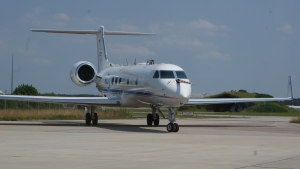 100.000 Kilometer soll das Forschungsflugzeug HALO bei der aktuellen Kampagne zurücklegen. An Bord sind auch zwei Messinstrumente des KIT (Foto: Marco Neumaier, KIT)