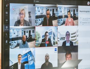 Die offizielle Er&ouml;ffnung fand im Januar 2021aufgrund der Corona-Pandemie als virtuelle Veranstaltung statt. (Foto: Markus Breig, KIT)
