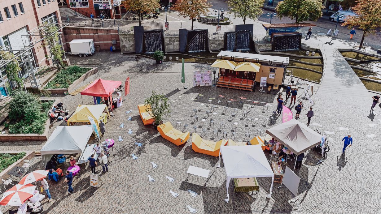 Laila Tkotz, TRIANGEL Transfer | Kultur | Raum Was die Reallaborforschung des KIT ausmacht und wie man sich beteiligen kann – das können Interessierte beim Real:labor Festival erleben (Foto: Laila Tkotz, TRIANGEL Transfer | Kultur | Raum)