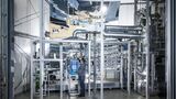 : Die NECOC-Versuchsanlage am KIT produziert festen Kohlenstoff aus klimaschädlichem CO2. (Foto: Markus Breig)