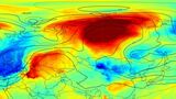 Temperaturanomalien während der Hitzewelle in Sibirien im Jahr 2020, die historische Rekorde brach und unter anderem schwere Waldbrände verursachte. 